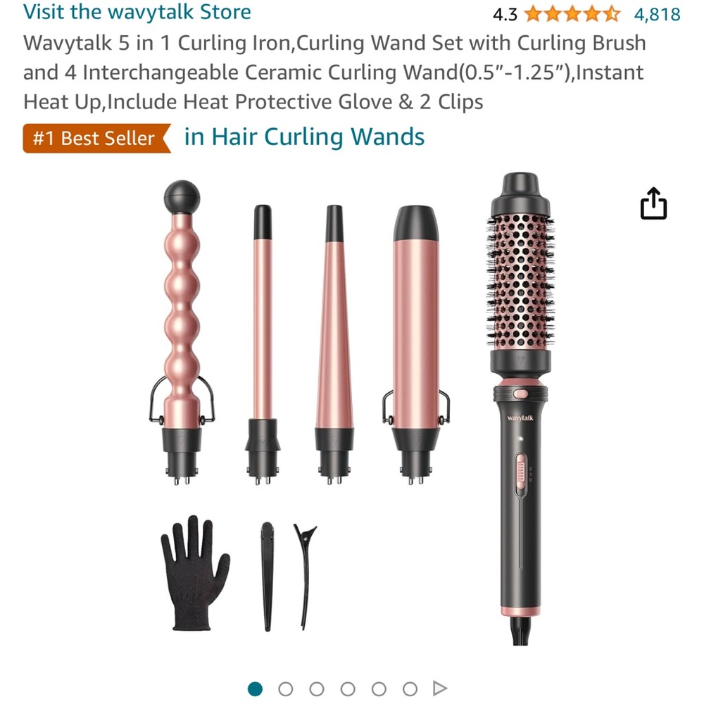 Wavy Talk 5 in 1 curling wand set!